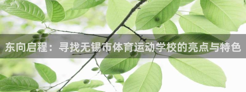 oety欧亿：东向启程：寻找无锡市体育运动学校的亮点与特色